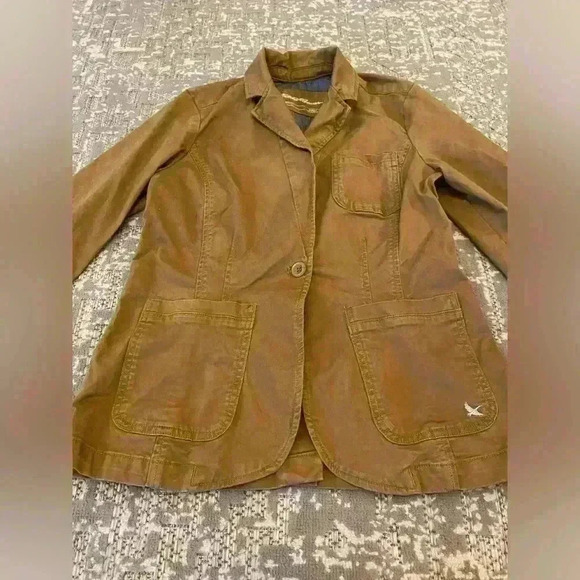 Eddie Bauer “Legend Wash" Women's Utility Jacket color Khaki size 6 - Picture 4 of 8